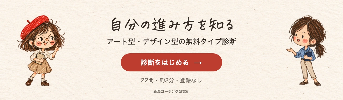 自分の進み方を知る。22問・約3分・登録なしの無料タイプ診断