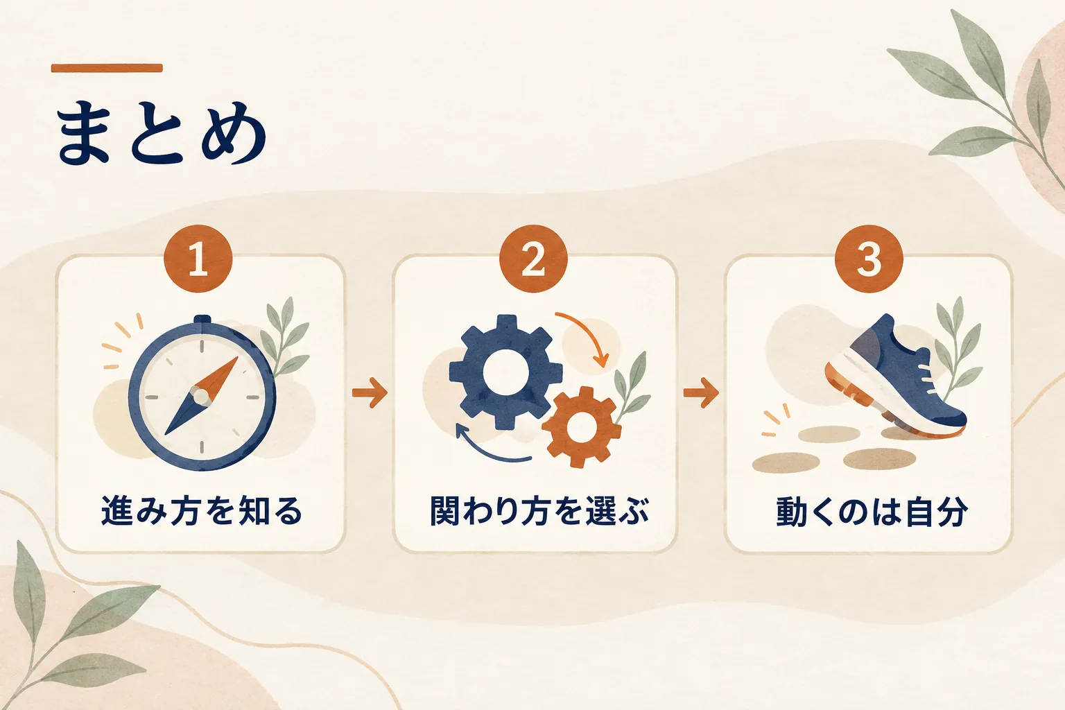 自分の進み方を知り、合う関わり方を選び、動くのは自分