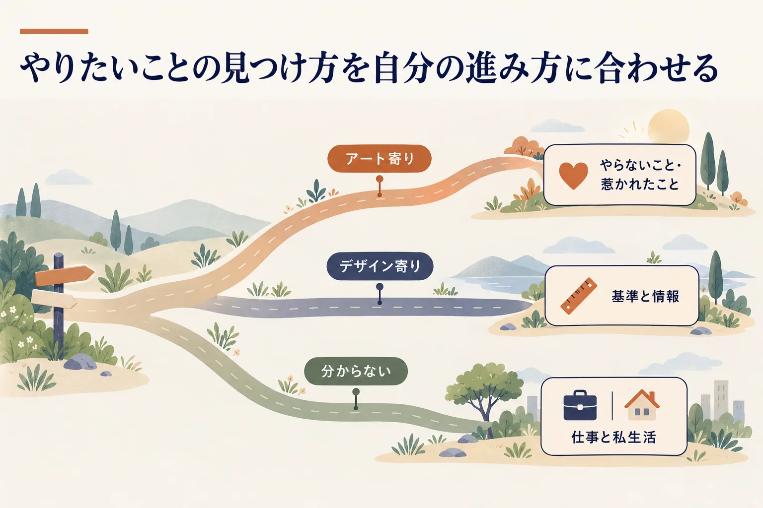 アート寄りはやらないこと・惹かれたこと、デザイン寄りは選ぶ基準と情報、分からなければ仕事と私生活の違いから