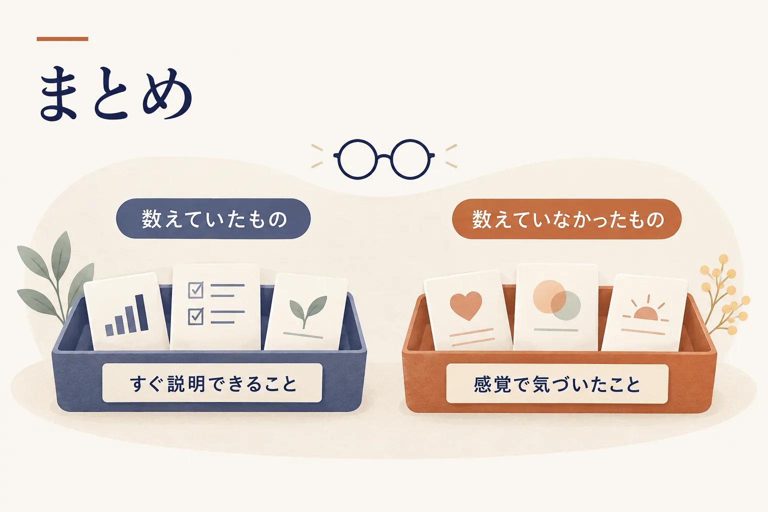 すぐ説明できることだけを強みとして数え、感覚で気づいたことを数えていなかった